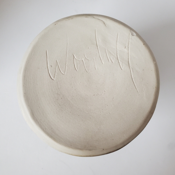 Signed Studio Pottery Candle Holder - Picture 5 of 7